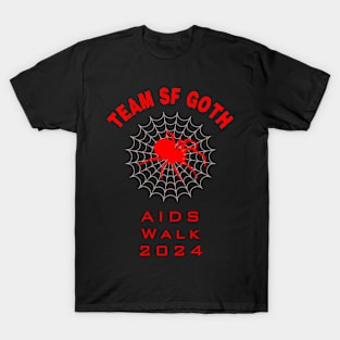 Team SF Goth AIDS Walk 2024 Spider T-Shirt